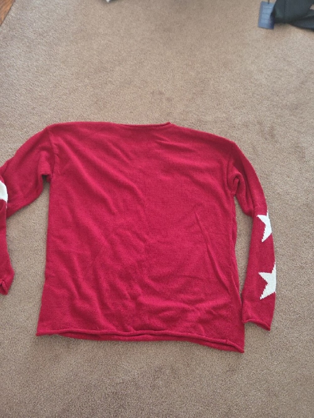 Stars Red Knit Sweater - Picture 5 of 5